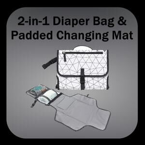 Baby Waterproof Portable Diaper Changing Pad With Pockets